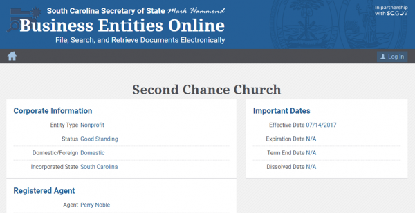 Second Chance Church Screen Cap
